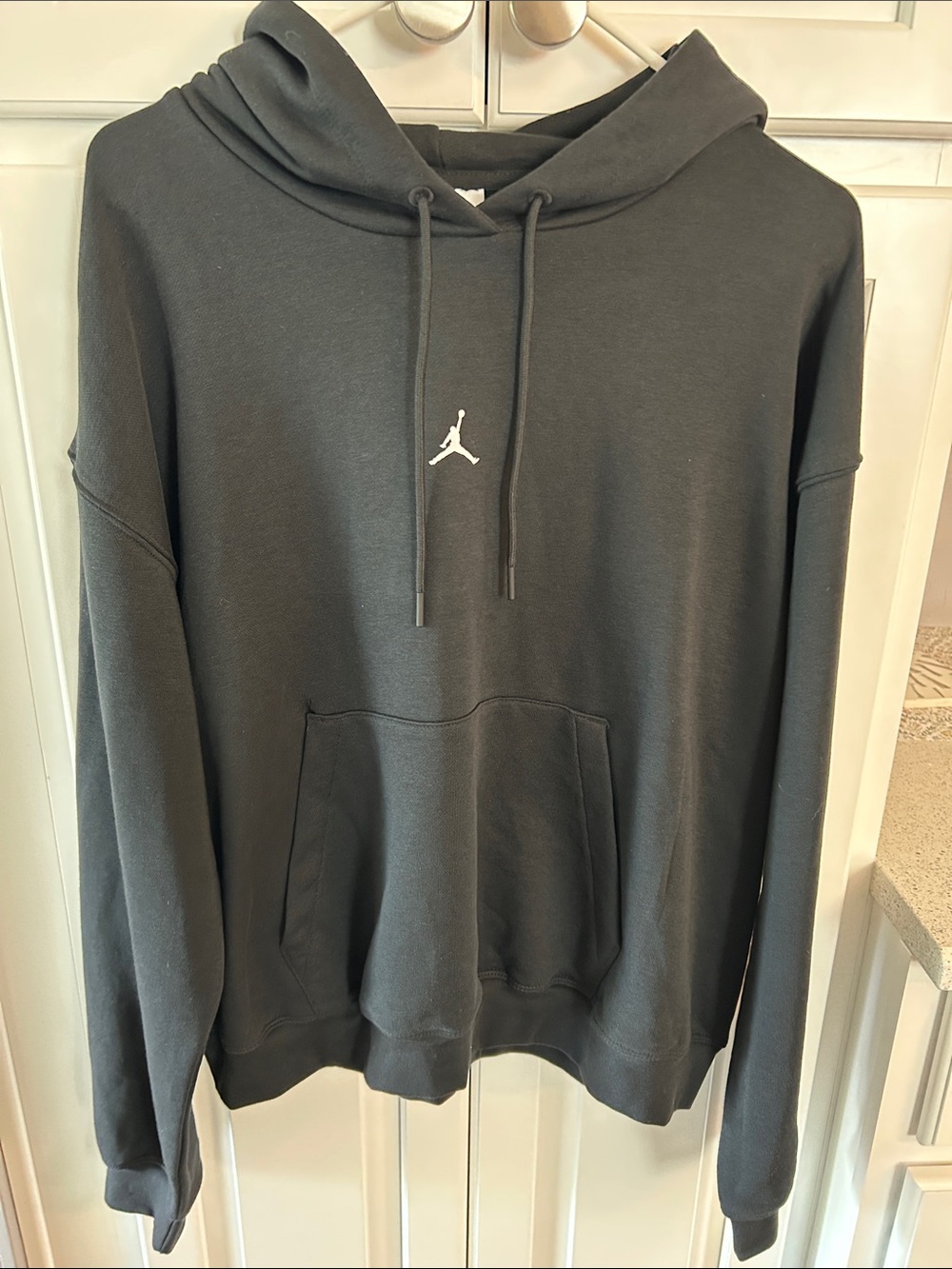 Jordan Black Hoodie with White Jumpman Logo